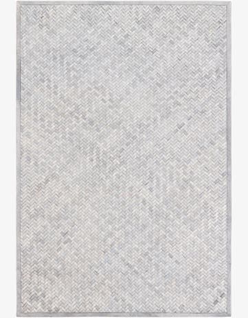 4' x 6' Cowhide Leather Rug