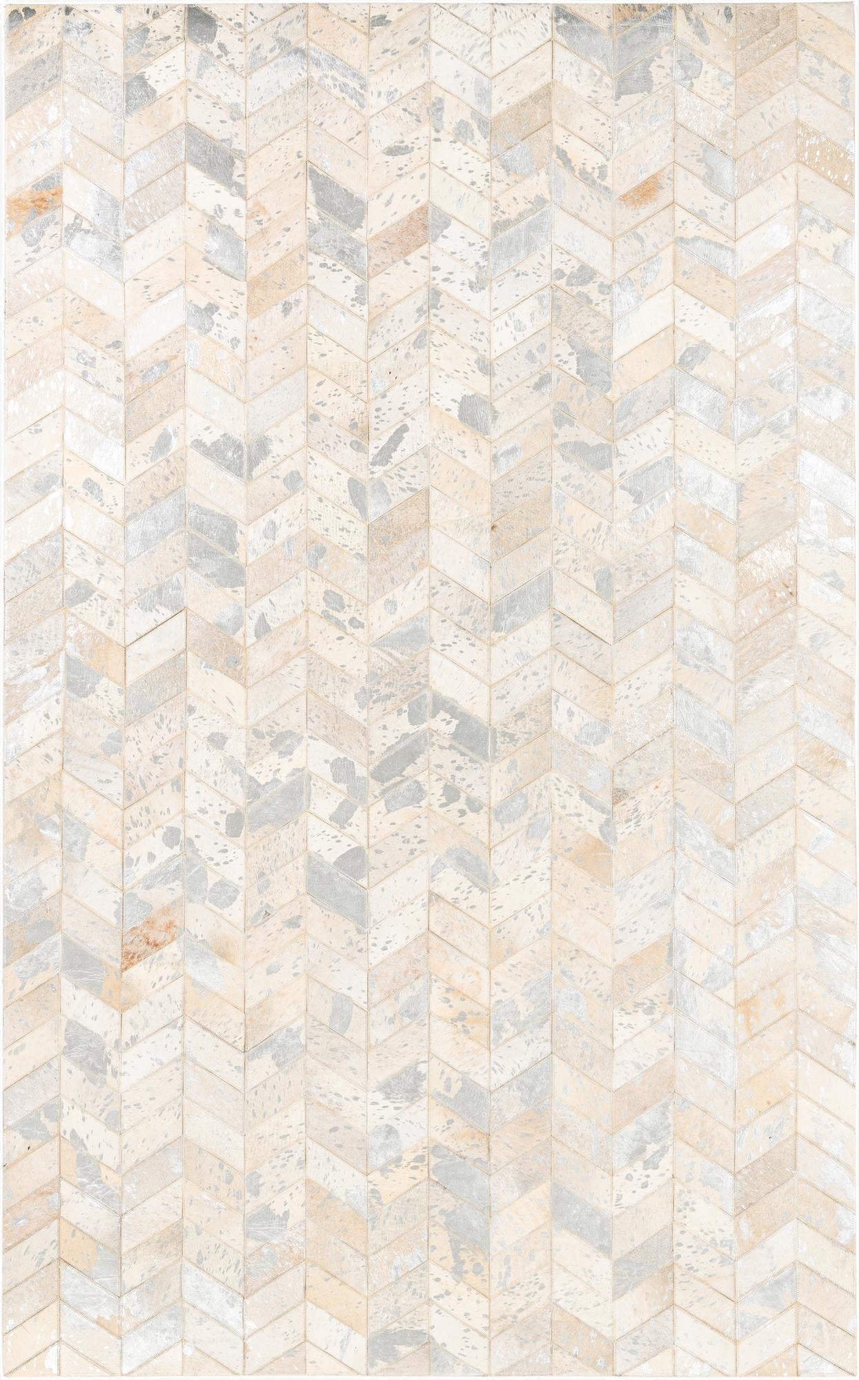 5' x 8' Cowhide Leather Rug