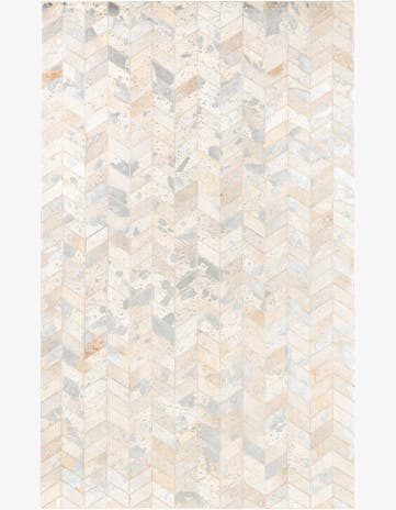 5' x 8' Cowhide Leather Rug