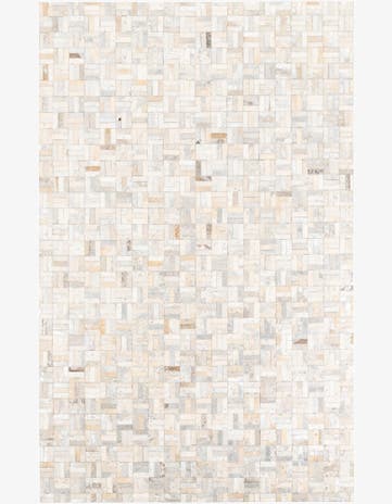 5' x 7' 10 Cowhide Leather Rug