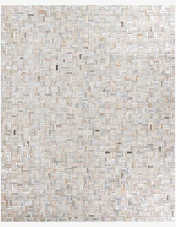 8' x 10' Cowhide Leather Rug