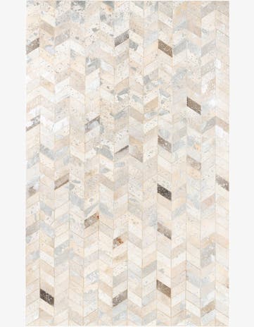 5' x 8' Cowhide Leather Rug