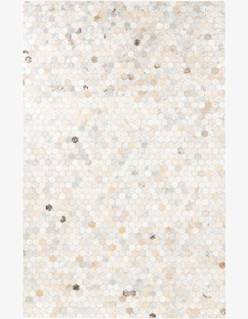 5' x 8' Cowhide Leather Rug