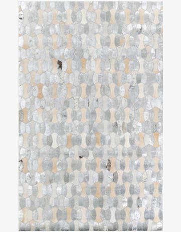 5' x 8' Cowhide Leather Rug