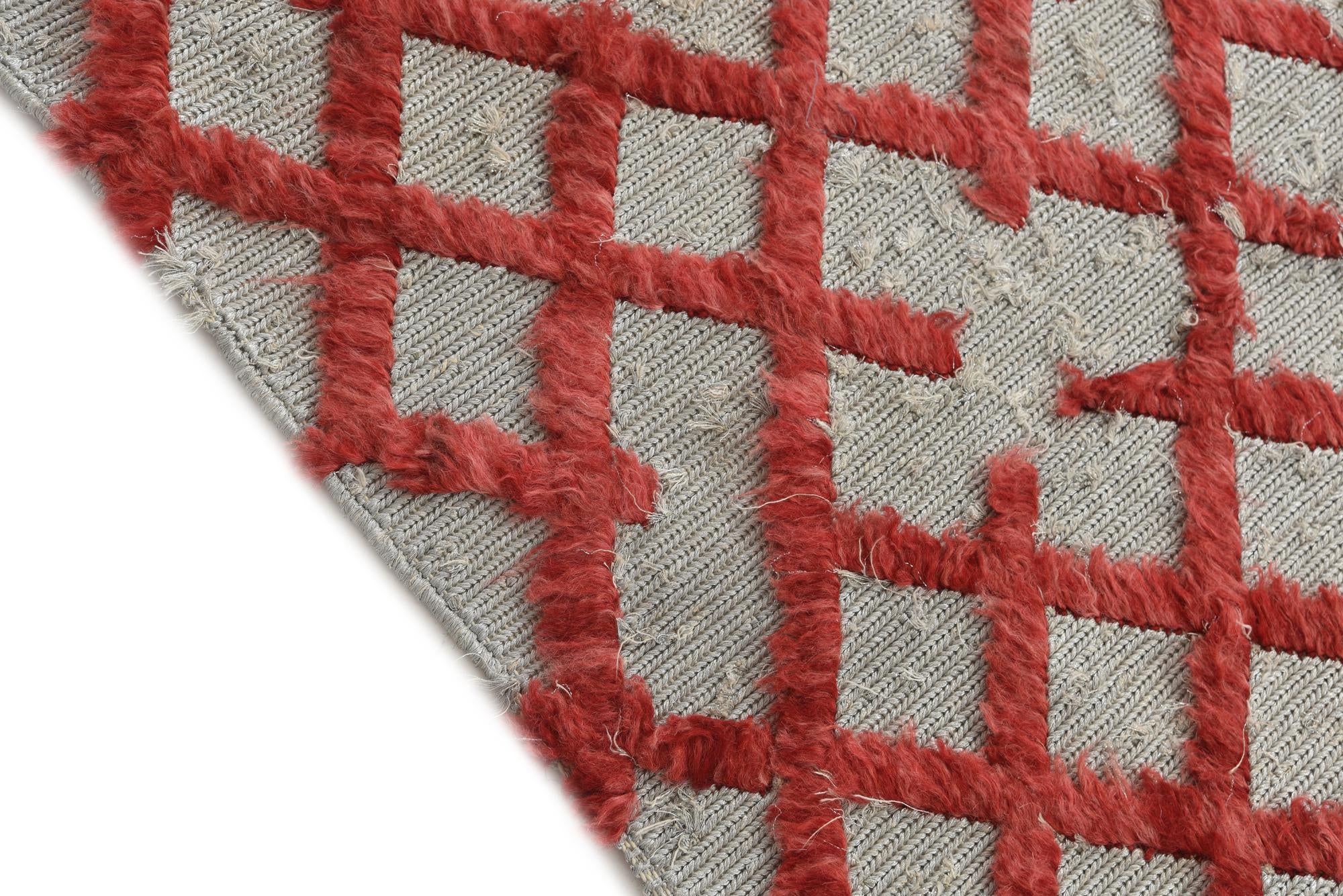 4' x 5' 6 Hand Knotted Moroccan Wool Rug