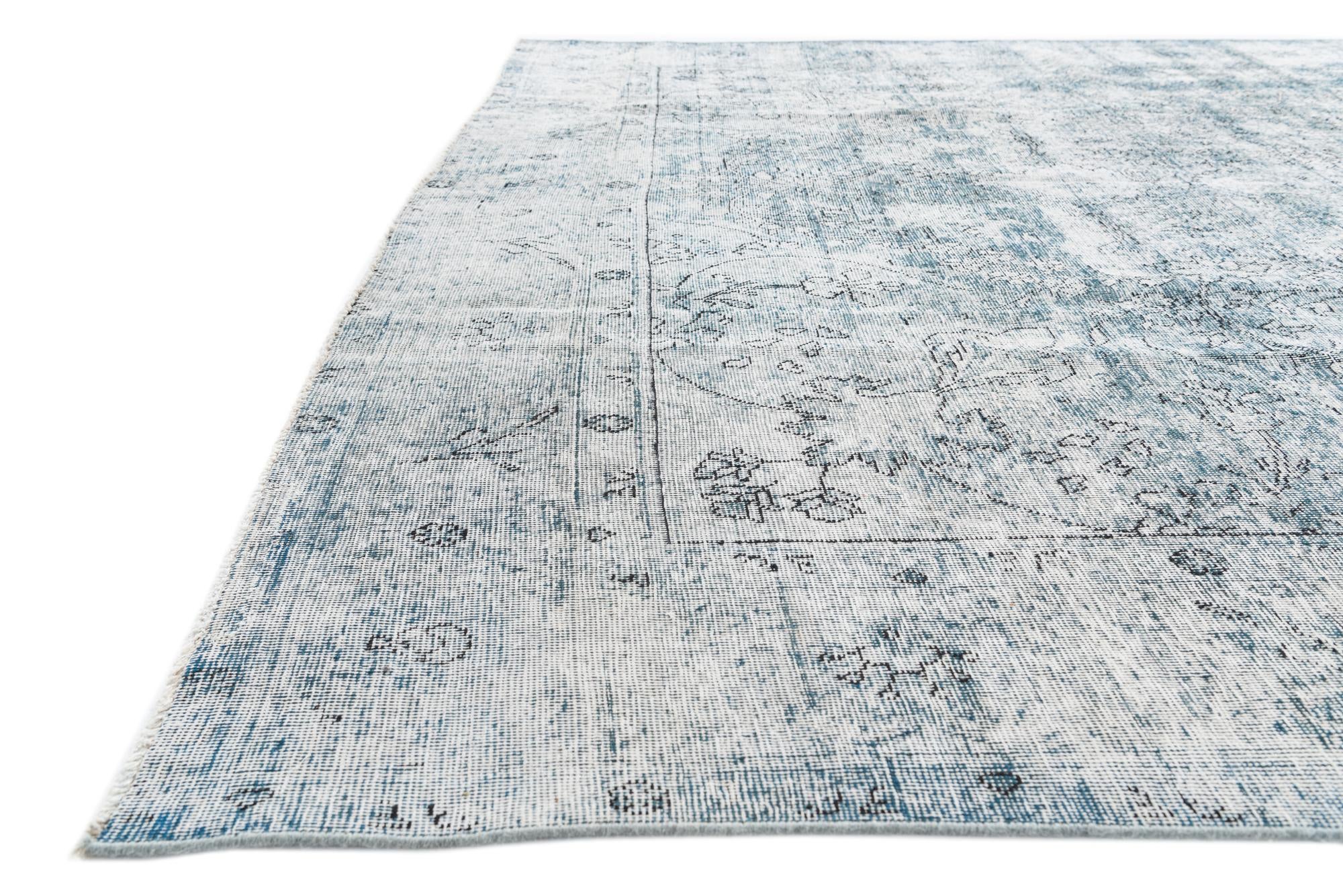 9' 5 x 12' 8 Hand Knotted Ultra Vintage Persian Wool Rug