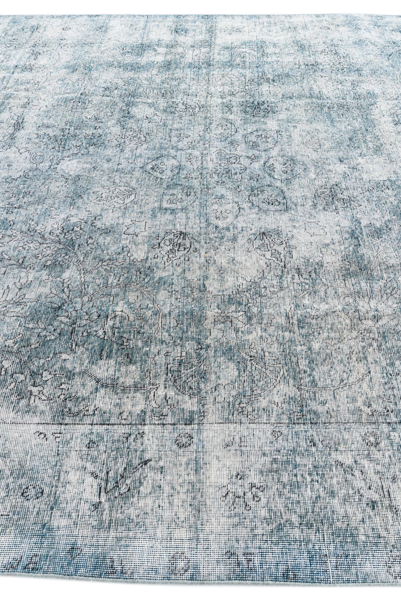 9' 5 x 12' 8 Hand Knotted Ultra Vintage Persian Wool Rug