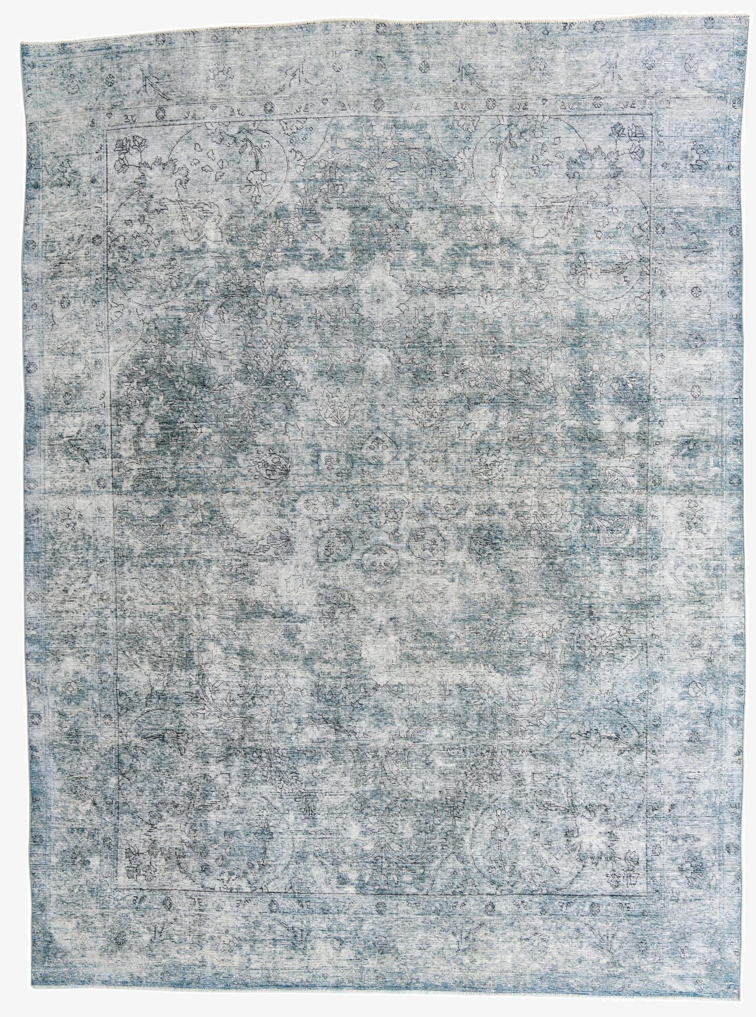 9' 5 x 12' 8  Hand Knotted Ultra Vintage Persian Wool Rug