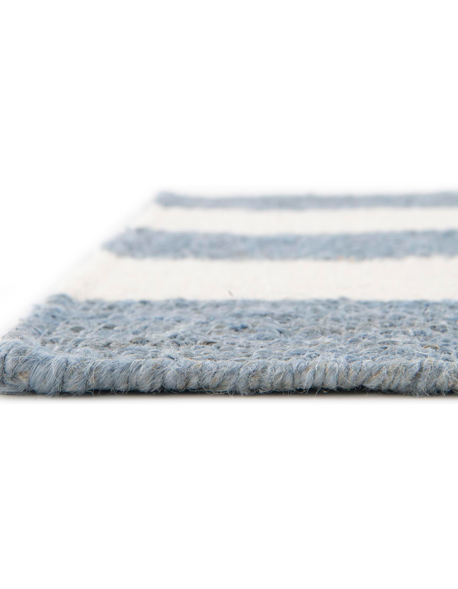 Custom Sky blue  Hand Woven Jill Zarin Hamptons Rug