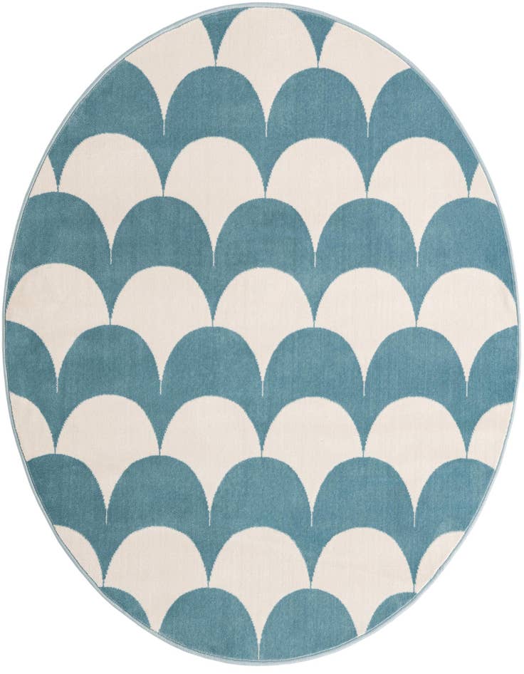 Detail image of 5' 3 x 5' 3 Whimsy Kids Round Rug