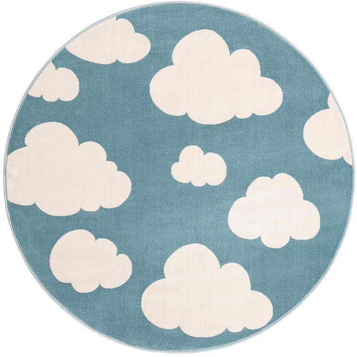 Detail image of 5' 3 x 5' 3 Whimsy Kids Round Rug
