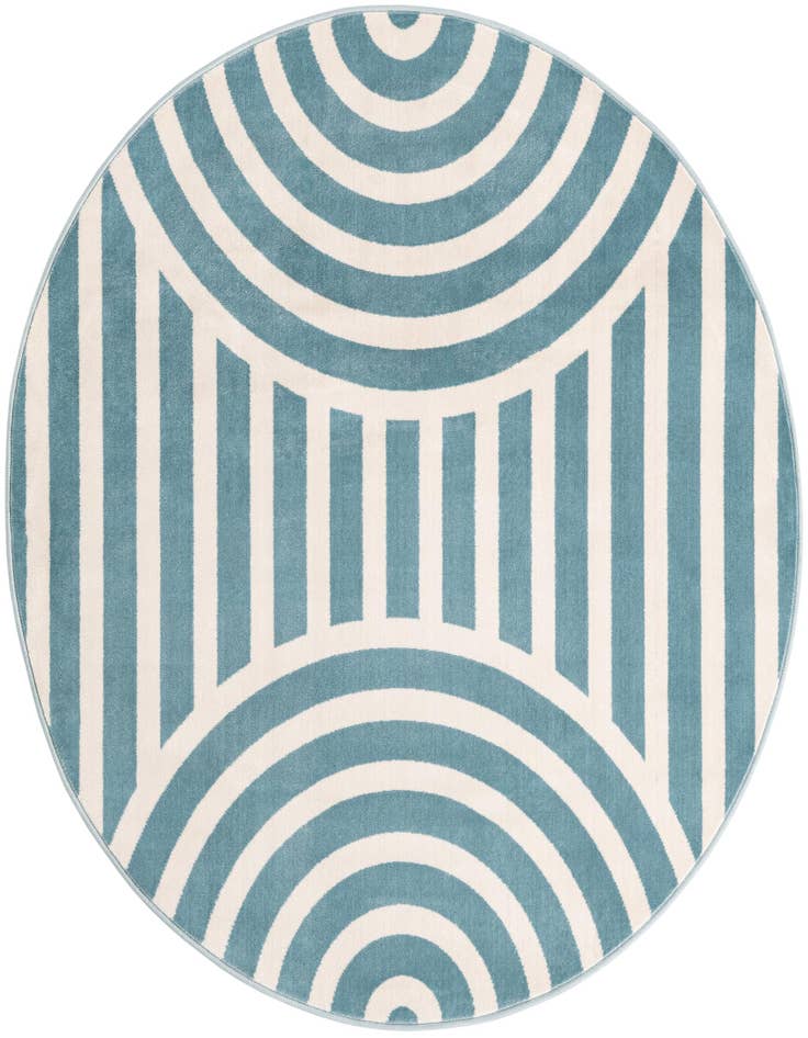 Detail image of 5' 3 x 5' 3 Whimsy Kids Round Rug