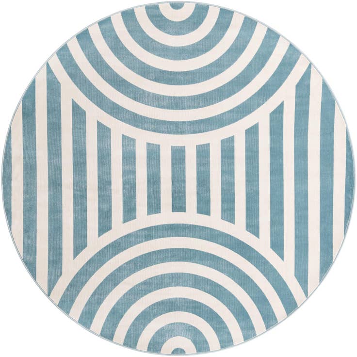 Detail image of 7' 10 x 7' 10 Whimsy Kids Round Rug