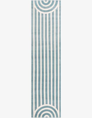 Sky blue Whimsy Kids Runner Rug