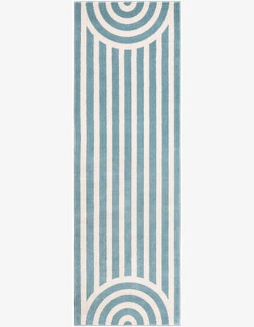 Sky blue Whimsy Kids Runner Rug