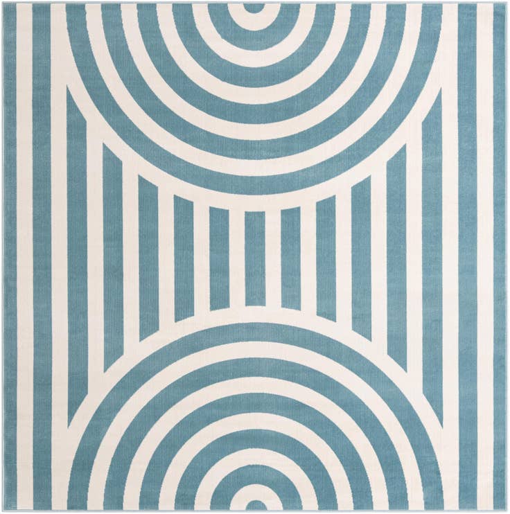 Detail image of 7' 10 x 7' 10 Whimsy Kids Square Rug