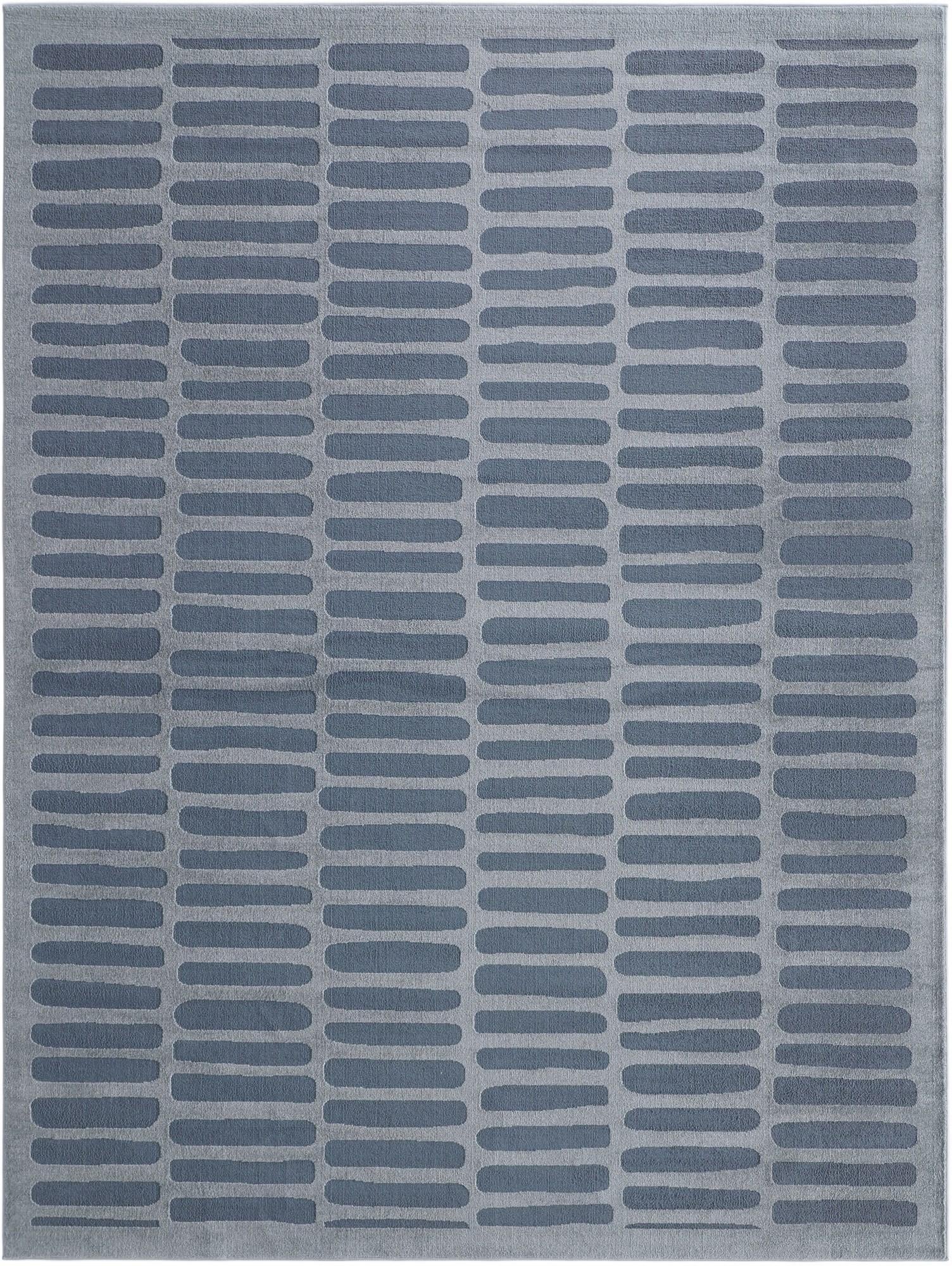Slate Blue Textura Designer Rug