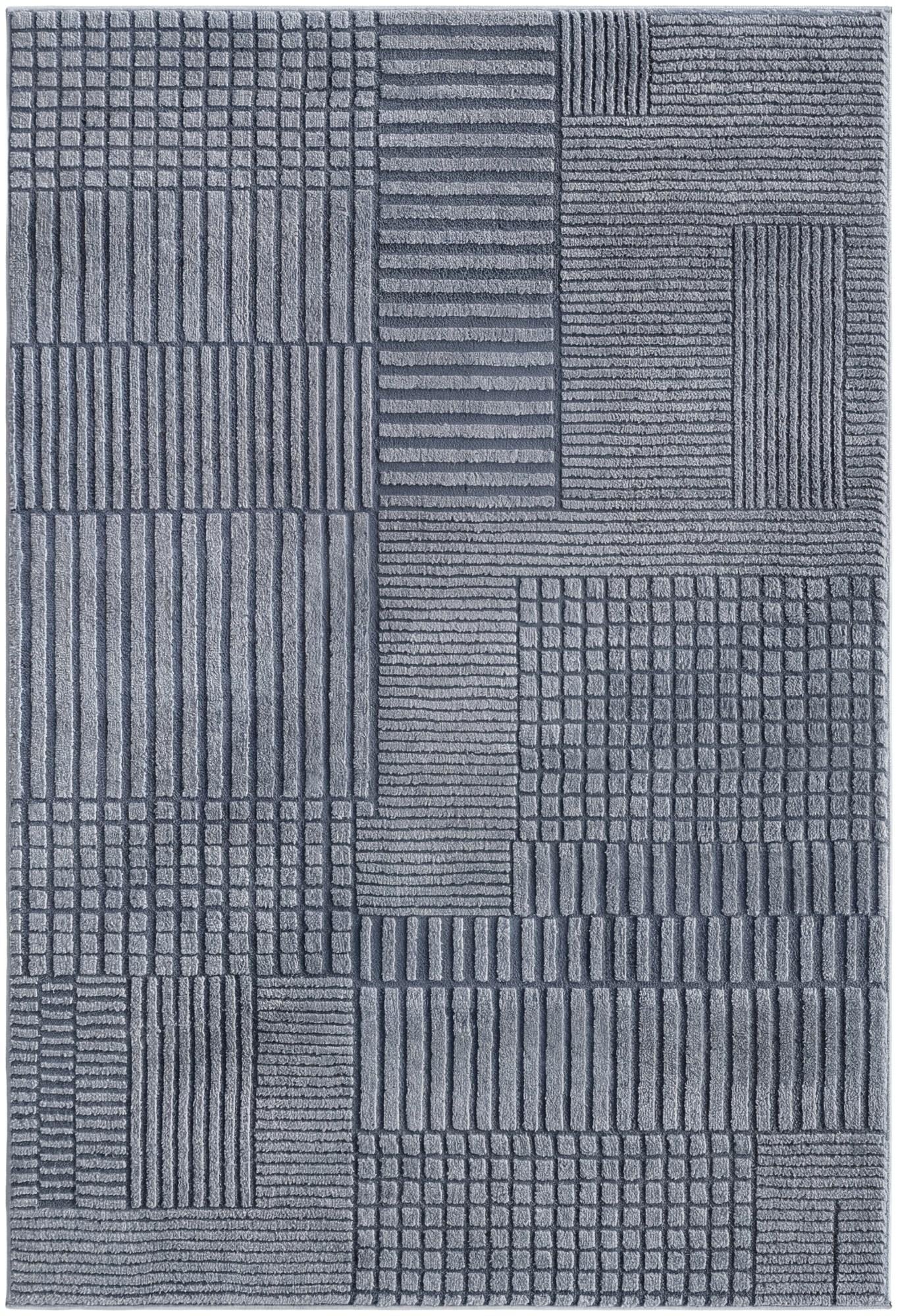 Slate Blue Textura Designer Rug