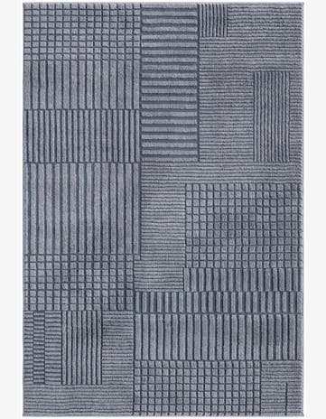 Slate Blue Textura Designer Rug