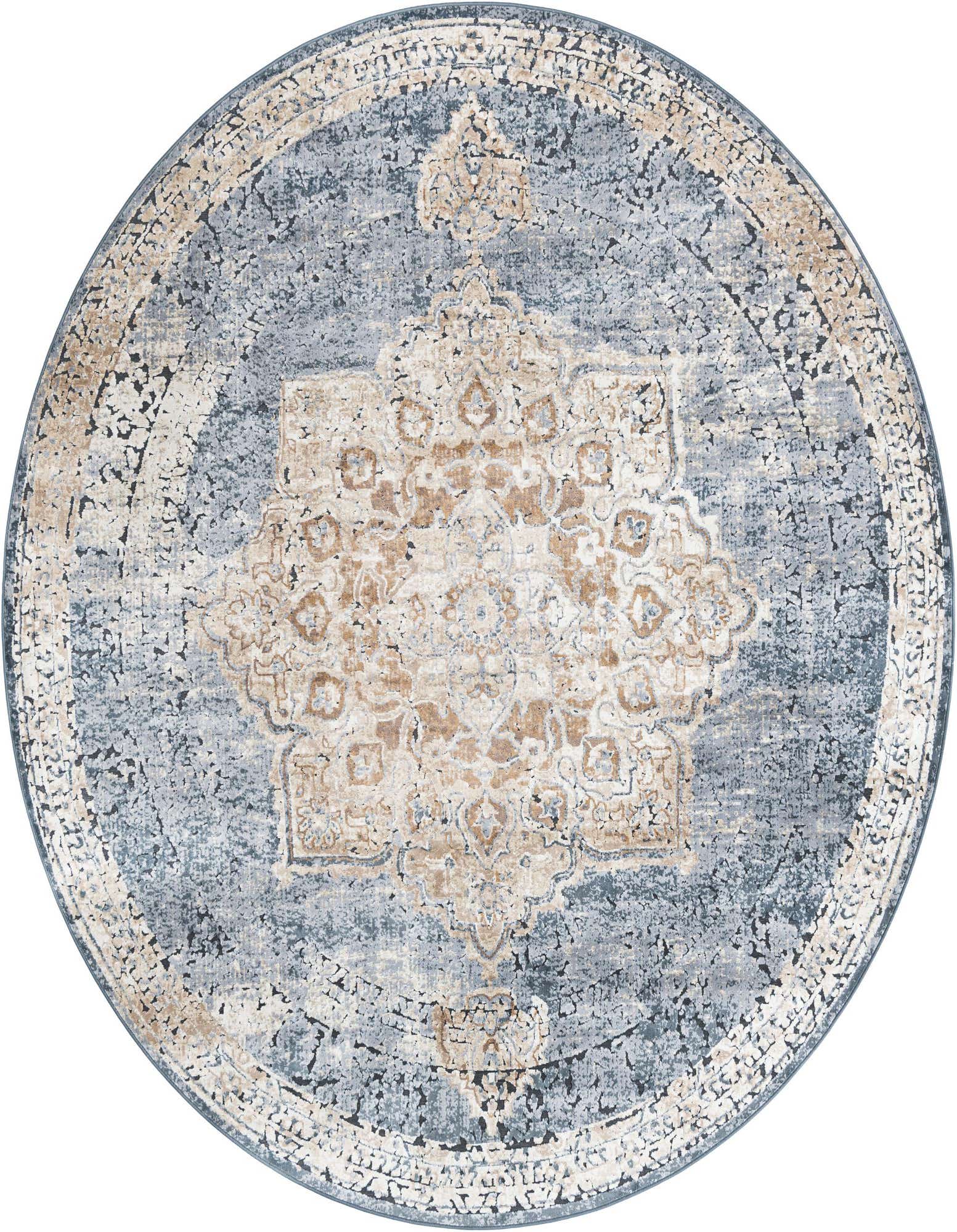 7' 10 x 7' 10 Villa Round Rug