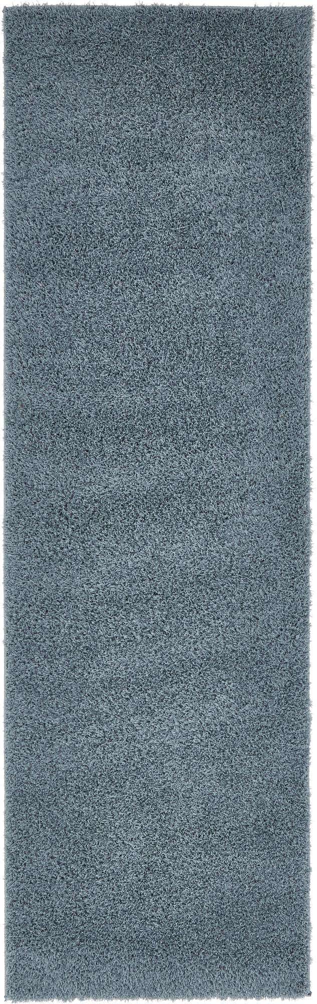 2' x 6' 7 Solid Shag Runner Rug