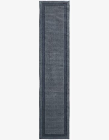 Slate Blue Textura Designer Runner Rug