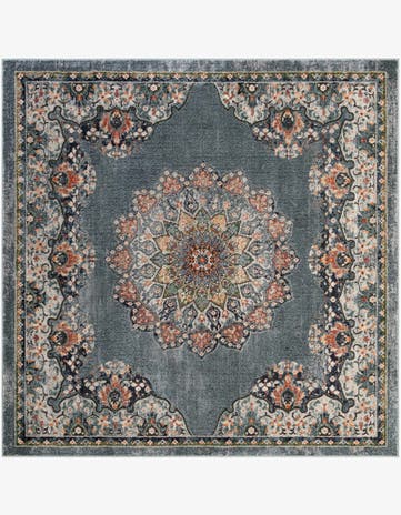Slate Blue Isabella Square Rug