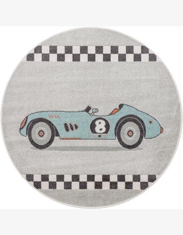 Slocum · Border rug, gray