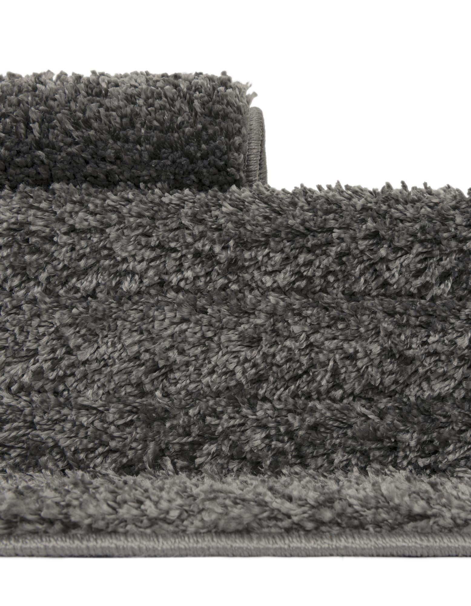 5' x 5' Soft Solid Shag Round Rug