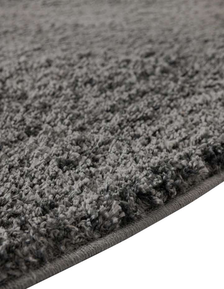 6' x 6' Soft Solid Shag Round Rug