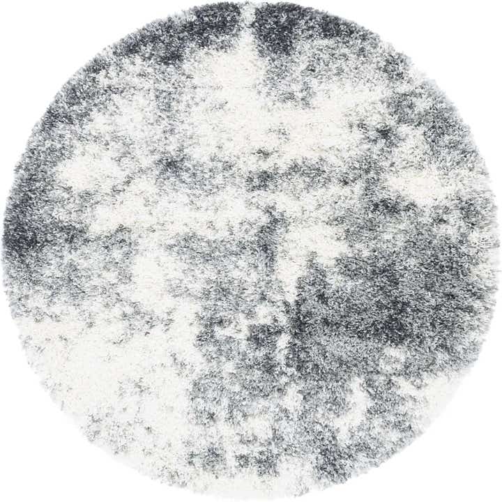 4' x 4' Soft Touch Shag Round Rug