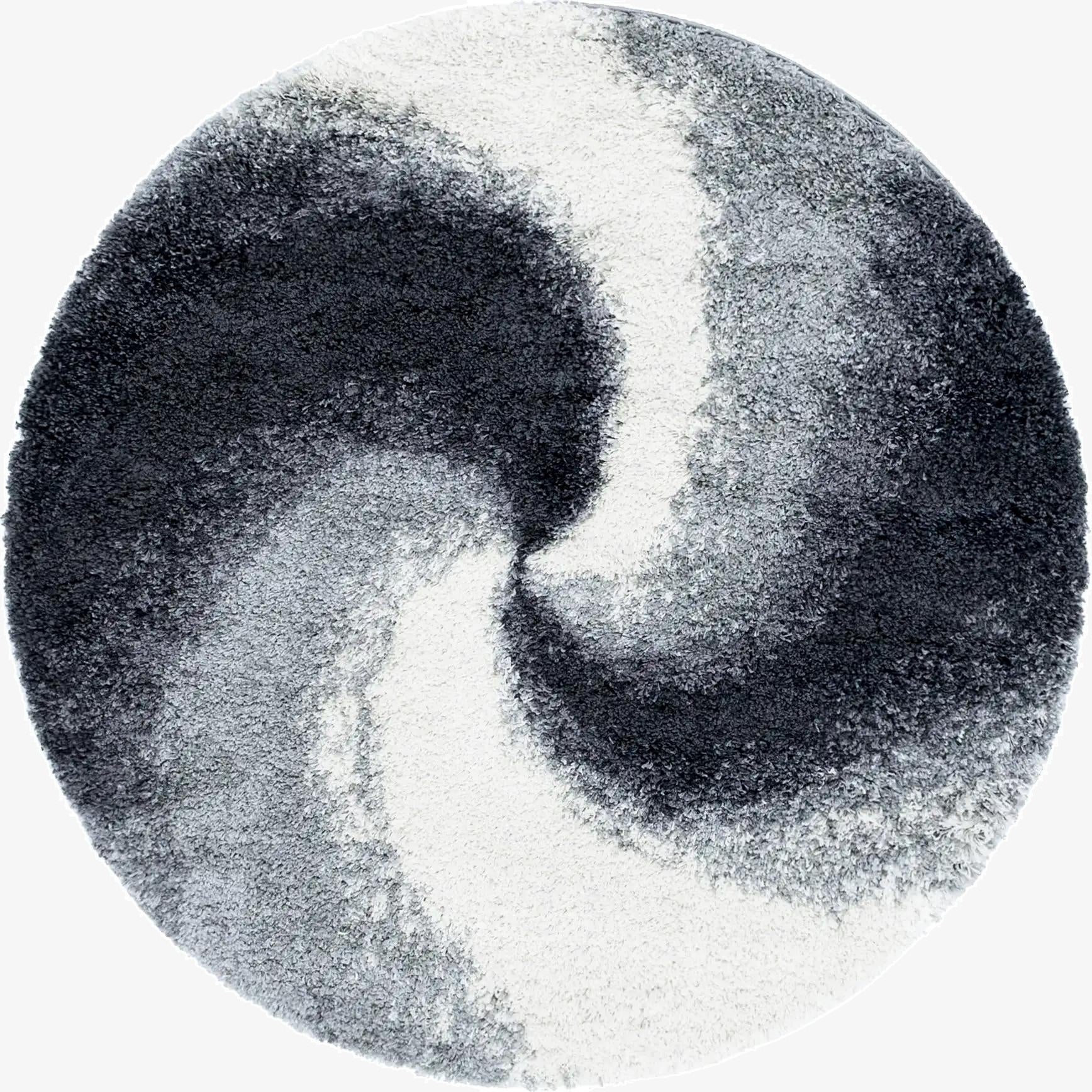 5' 3 x 5' 3 Soft Touch Shag Round Rug