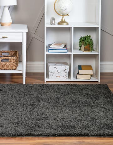 8' x 8' Soft Solid Shag Square Rug