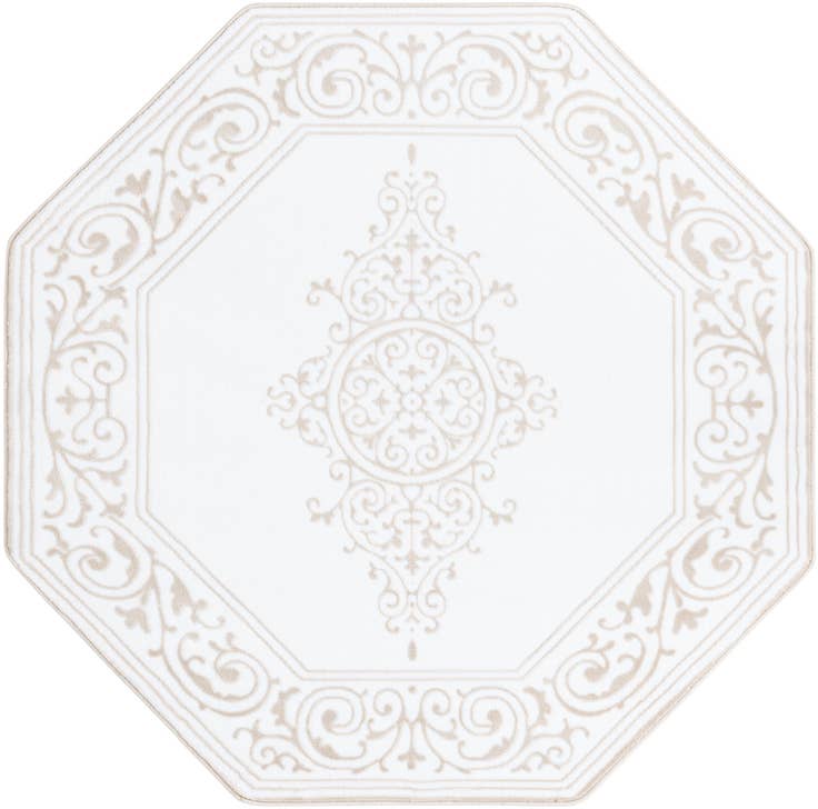 Detail image of 5' 3 x 5' 3 Hermitage Octagon Rug