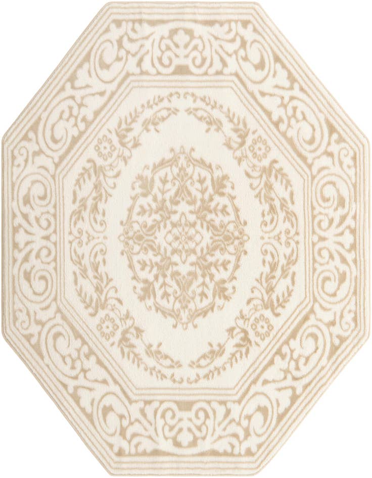 Detail image of 5' 3 x 5' 3 Hermitage Octagon Rug