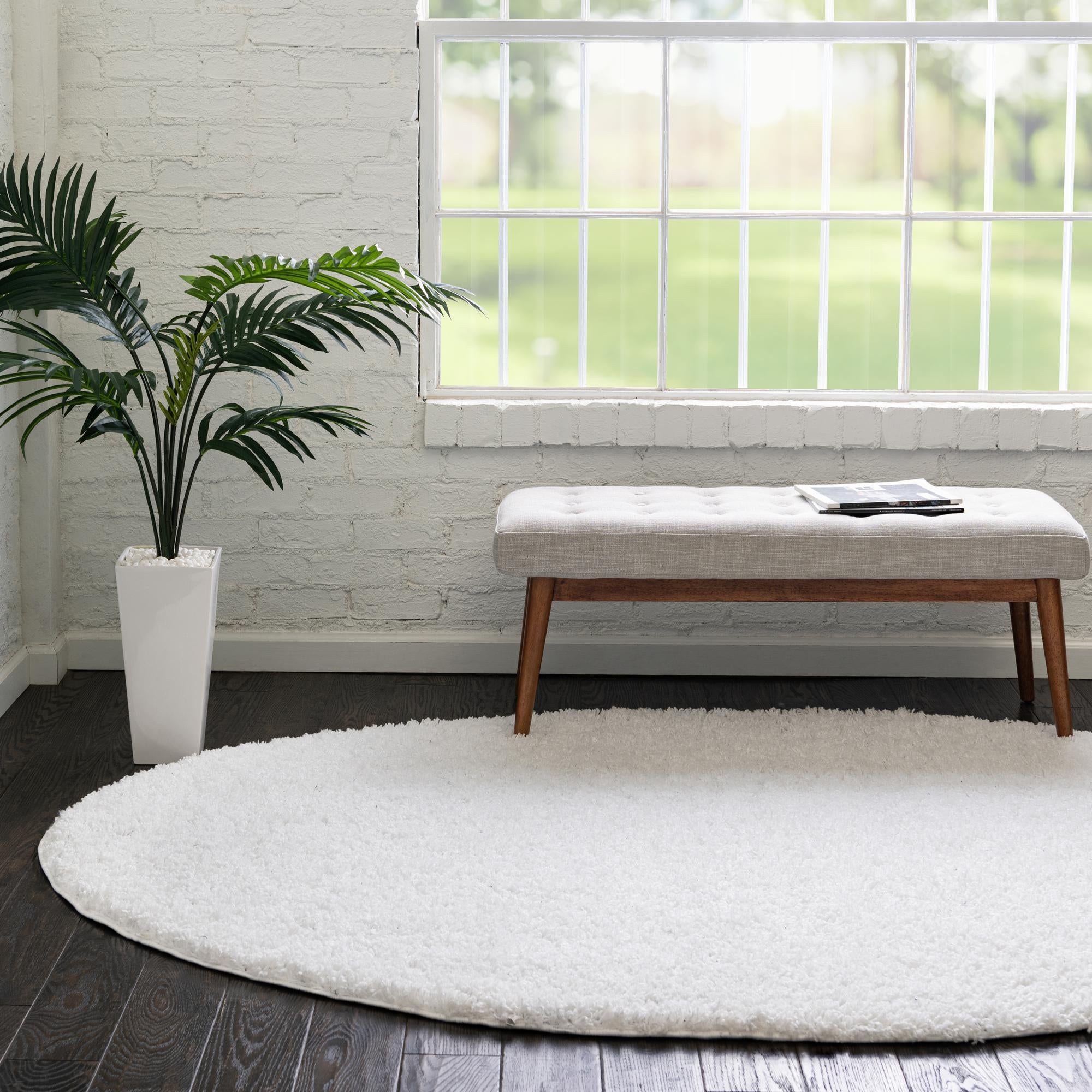 3' 3 x 5' 3 Everyday Shag Oval Rug