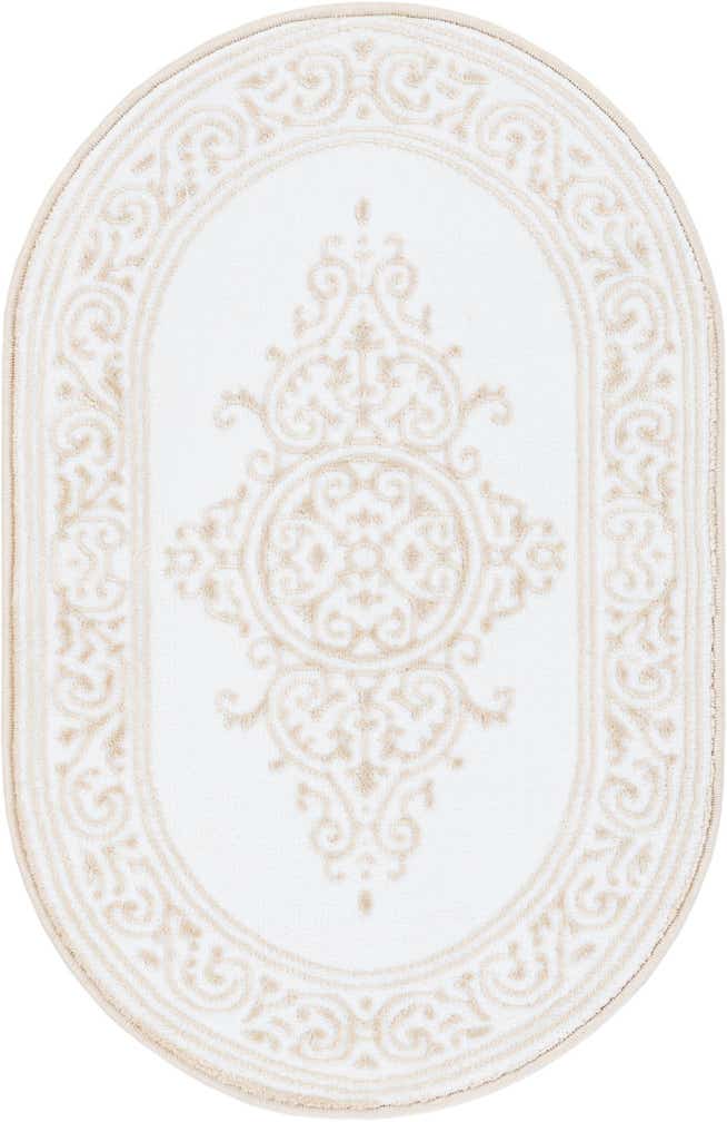 60cm x 90cm Hermitage Ovaal Vloerkleed