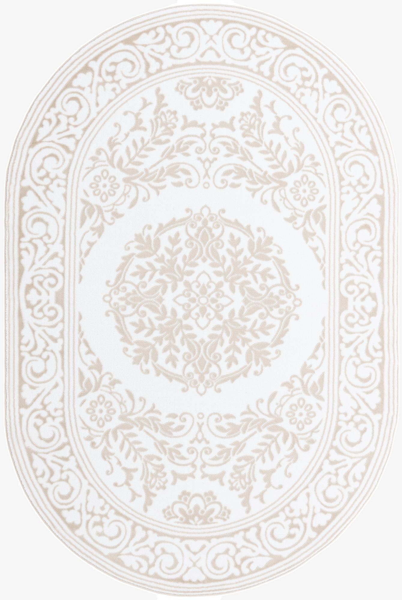 5' 3 x 8' Hermitage Oval Rug