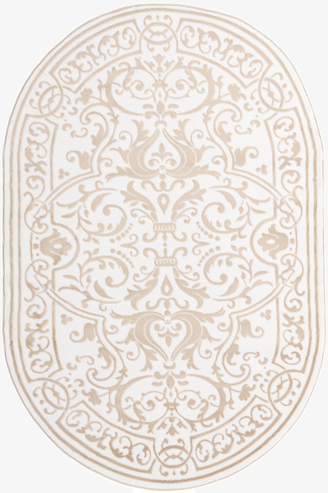 5' 3 x 8' Hermitage Oval Rug