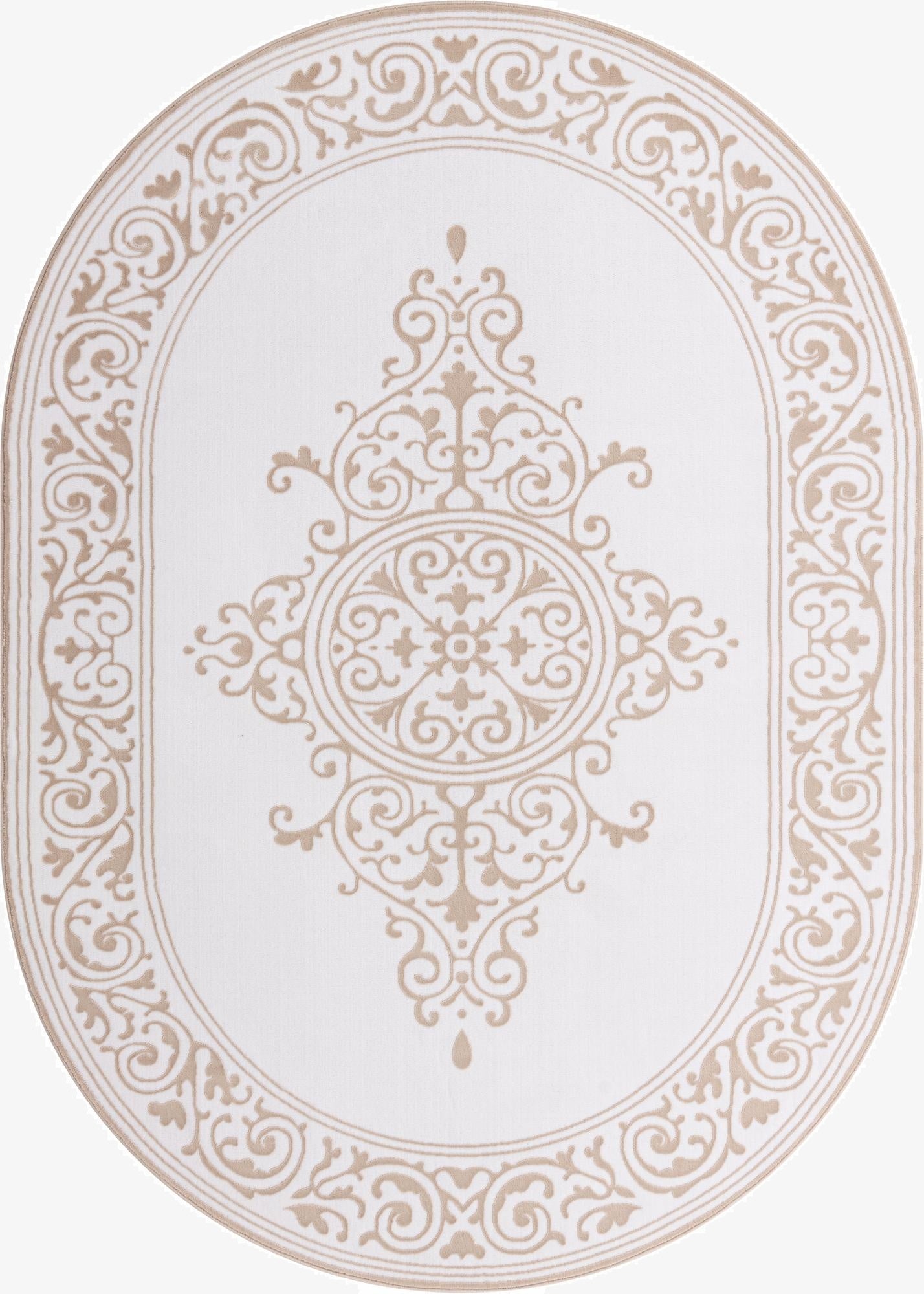 5' 3 x 8' Hermitage Oval Rug