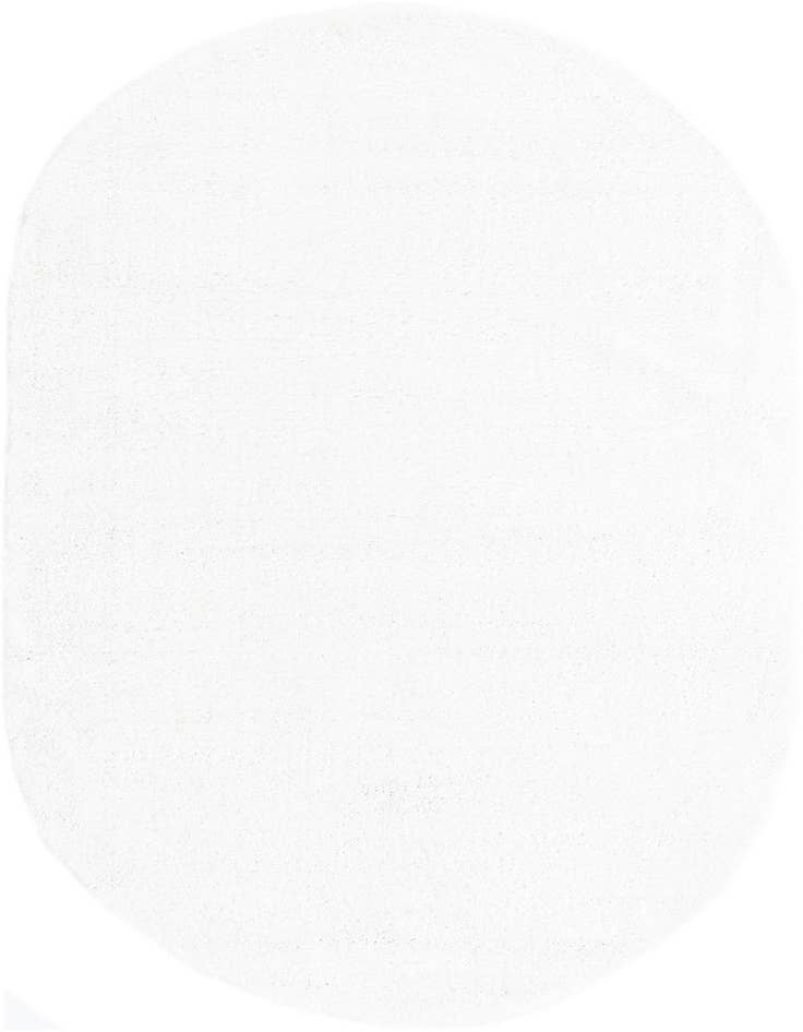Detail image of 5' x 8' Solid Frieze Oval Rug