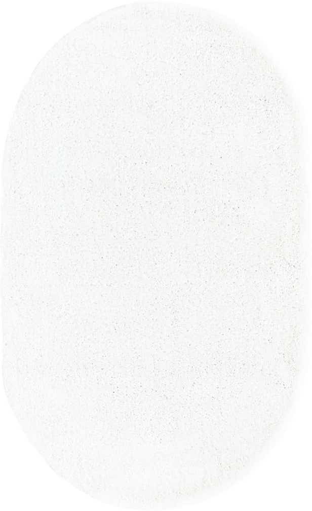 3' 3 x 5' 3 Solid Frieze Oval Rug