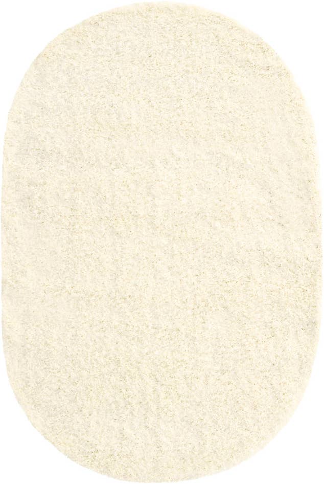 Detail image of 4' x 6' Solid Shag Oval Rug