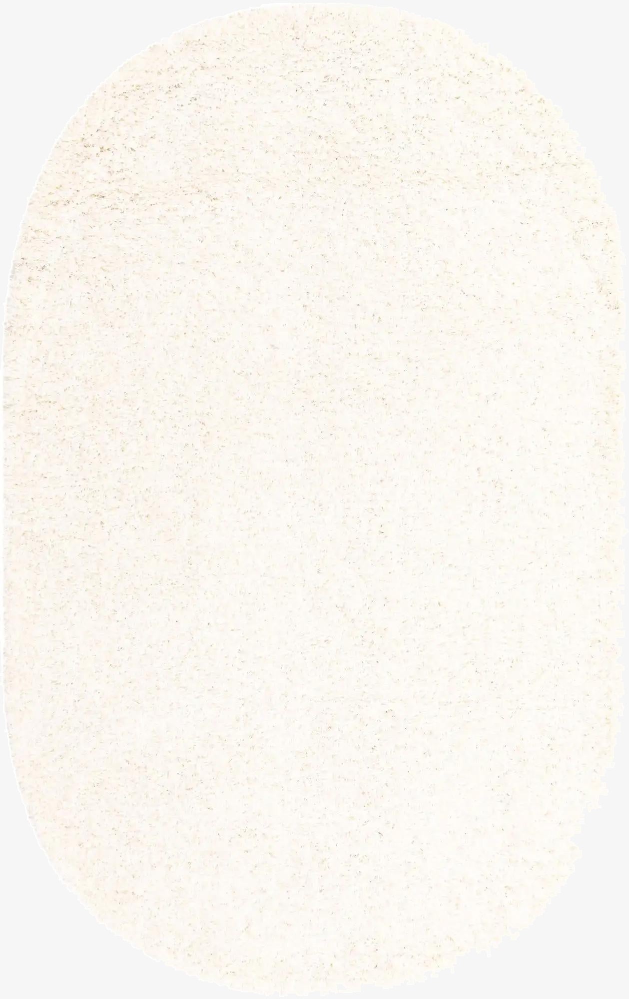 Primary image 5' 3 x 8' Solid Shag Oval Rug