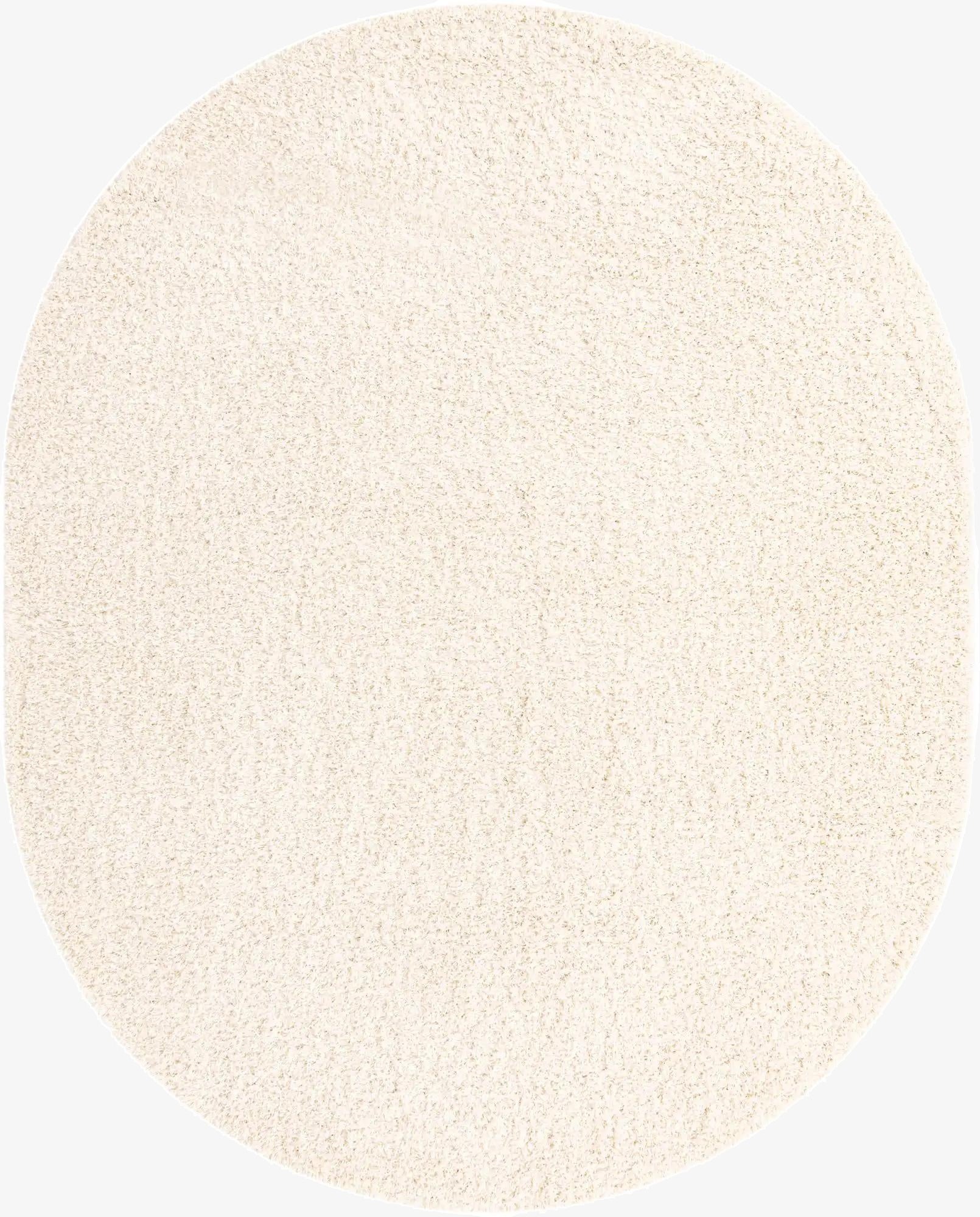 Primary image 7' 10 x 10' Solid Shag Oval Rug