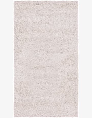 2' 8 x 4' 10 Luxury Solid Shag Rug