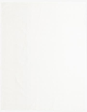 Snow White Solid Frieze Rug