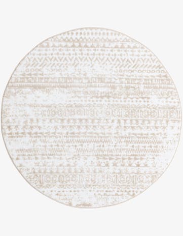 Snow White Hermitage Round Rug