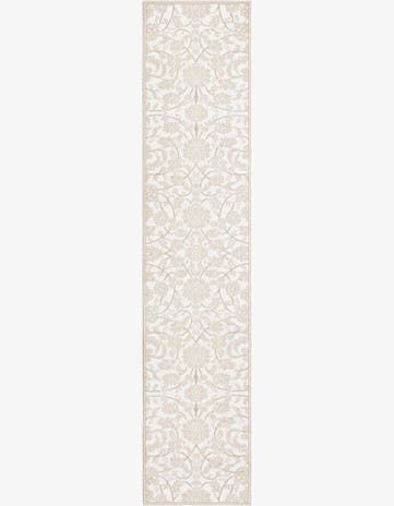 Snow White Nepal Runner Rug