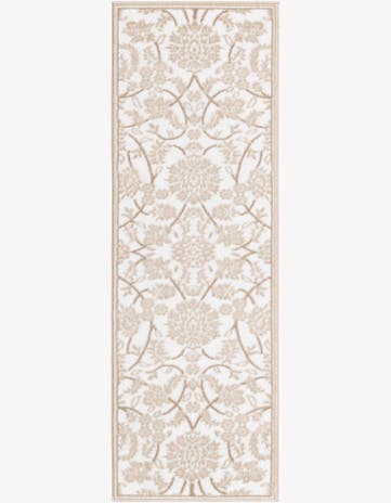 Snow White Nepal Runner Rug